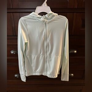 90 Degree By Reflex Mint Green Full Zip Hoodie girls size 12 Large